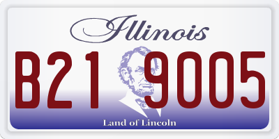 IL license plate B219005