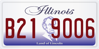 IL license plate B219006