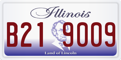 IL license plate B219009