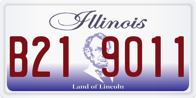 IL license plate B219011