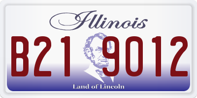 IL license plate B219012