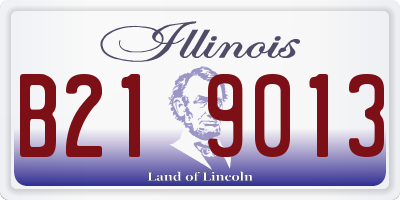 IL license plate B219013