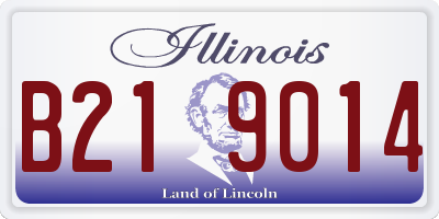 IL license plate B219014