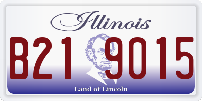 IL license plate B219015