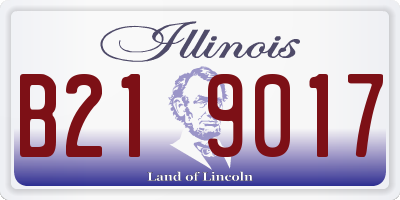 IL license plate B219017