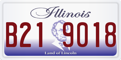IL license plate B219018