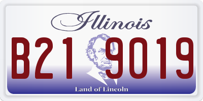 IL license plate B219019