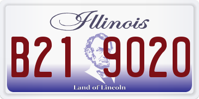 IL license plate B219020