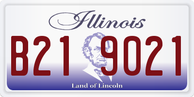 IL license plate B219021