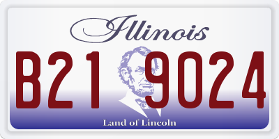 IL license plate B219024