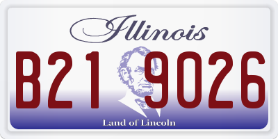 IL license plate B219026