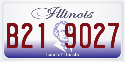 IL license plate B219027