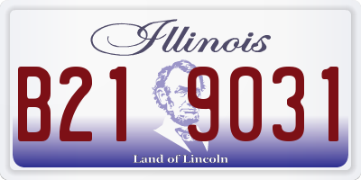 IL license plate B219031