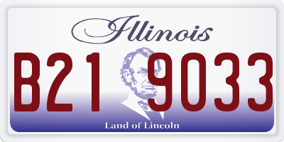 IL license plate B219033