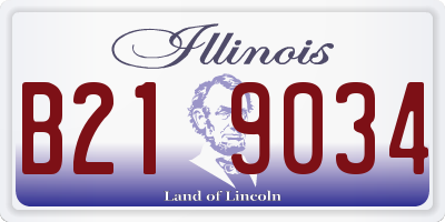 IL license plate B219034