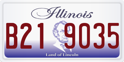 IL license plate B219035