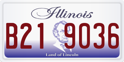 IL license plate B219036