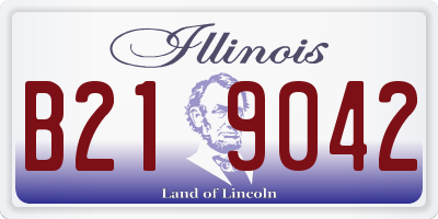 IL license plate B219042
