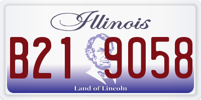 IL license plate B219058
