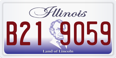 IL license plate B219059