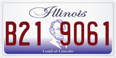 IL license plate B219061