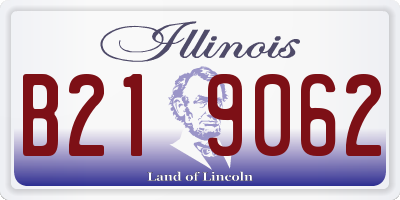 IL license plate B219062