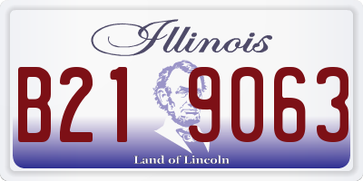 IL license plate B219063