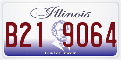 IL license plate B219064
