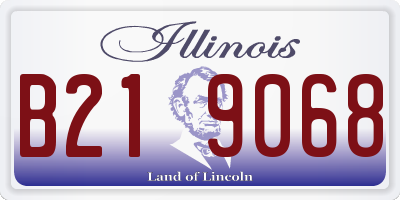 IL license plate B219068