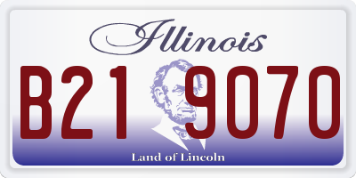 IL license plate B219070