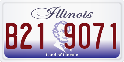 IL license plate B219071