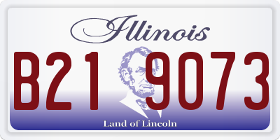 IL license plate B219073