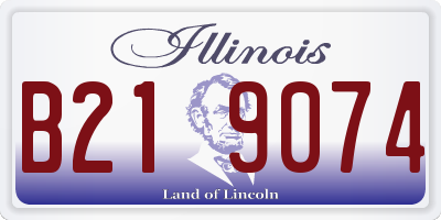 IL license plate B219074