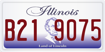 IL license plate B219075