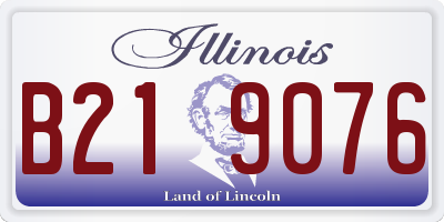 IL license plate B219076