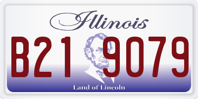 IL license plate B219079