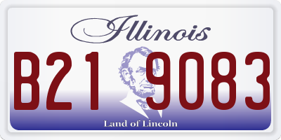 IL license plate B219083
