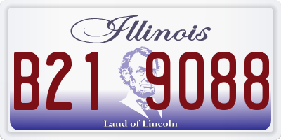 IL license plate B219088
