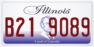 IL license plate B219089