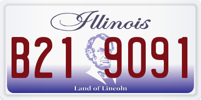IL license plate B219091