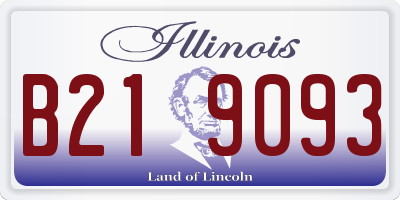 IL license plate B219093