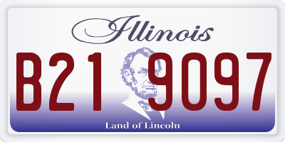 IL license plate B219097