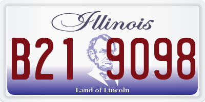 IL license plate B219098