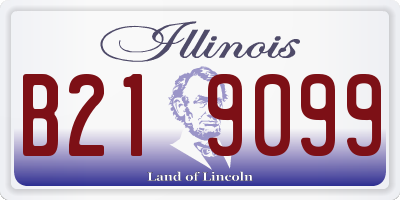 IL license plate B219099