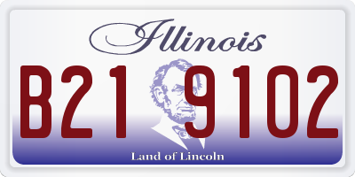 IL license plate B219102