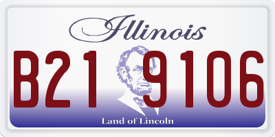 IL license plate B219106