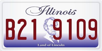 IL license plate B219109