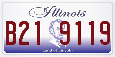 IL license plate B219119