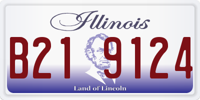 IL license plate B219124