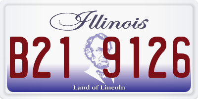 IL license plate B219126